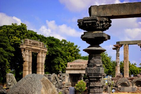 Warangal Fort heritage site.